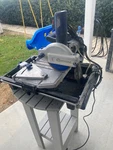 Kobalt Wet Tile Saw With Stand. Fixed Price $200.00.