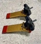 Set Of (2) Woodpeckers Incra Deluxe Hold Down Clamp Self Centering Gold & Red. Fixed Price $45.43.