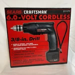 Vintage Sears Craftsman Cordless 3/8 Drill 6.0 Volt +battery+charger Sealed New. Fixed Price $59.49.
