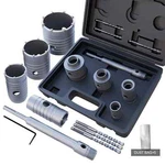 Gstk 10PCS Concrete Hole Saw Set 30MM 40MM 50MM 65MM With Sds Plus. Fixed Price $44.49.