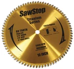 Sawstop Titanium Series Premium Woodworking Blade Tooth BTS-P-80HATB. Fixed Price $129.00.