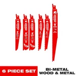 Diablo Assortedin X 1IN Bi-metal Reciprocating Saw Blade Set Multi Tpi 6 Pc. Fixed Price $17.99.