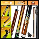 Professional 58" Maple Pool Cue Stick With Hard Case, 19-21 Oz Billiard Set. Fixed Price $143.99.