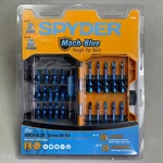 Spyder Mach-blue Driver Bit Kit 25 Piece Metallic 19029. Fixed Price $22.40.