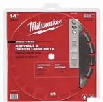 Milwaukee 49-93-7240 14" Asphalt & Green Concrete Segmented Saw Blade. Fixed Price $100.00.
