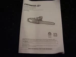 Earthwise Chainsaw Model CS33014 14" Instruction Operator's Manual. Fixed Price $9.95.