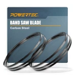 Powertec Inch Bandsaw Blades, 1/4" X 70-1/2" 6TPI, 2PK, Black. Fixed Price $24.08.
