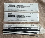 Nos Stanley Scroll Saw Blades 1/2" 15TPI # 15-116 Lot Of 31. Fixed Price $34.99.