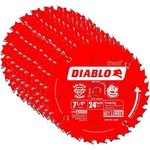 (10 Blades) Freud D0724X Diablo 7-1/4-INCH 24T Atb Framing Saw. Fixed Price $109.66.