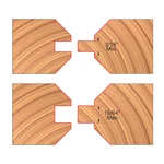 Freud UP190-IC 4-1/8" X 31/32"-1-5/64" 1-1/4" V-paneling Cutter Sets. Fixed Price $583.79.