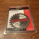 Porter-cable PC412TCT 1/2 Circular Wood Cutting Saw Blade 24 Tooth Carbide. Fixed Price $11.25.