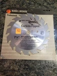 Black & Decker Professional 7-1/4" Carbide-tipped Saw Blade 16 Teeth No. 73-38. Fixed Price $14.99.