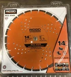 Ridgid 14" Diamond Saw Blade AC14 All-cut Masonry, Concrete, Brick, Block. Fixed Price $69.99.