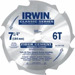 (20)-IRWIN Classic Series 7-1/4" 6-TOOTH Fiber Cement Circular Saw Blade 15702ZR. Fixed Price $296.99.