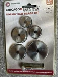 New Chicago Electric Power Tools Rotary Saw Blade Kit - 6 Piece Set (silver). Fixed Price $10.75.