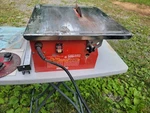 Chicago Electric Power Tools 7" Bench Tile Saw. Fixed Price $47.99.