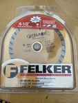 Felker 4.5 Turbo Diamond Blade Masonry,stone,fiber-cement Board,tile Dry/wet. Fixed Price $17.95.