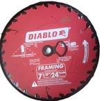 Diablo 7-1/4IN. X 24-TEETH Tracking Point Framing Saw Blade For Wood. Fixed Price $14.98.