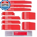 Hychika 32-PIECE Reciprocating Saw Blade Set Wood & Metal Cutting. Fixed Price $32.39.