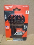 Milwaukee 3 Pk. Multi-tool Blades Universal Fit Nitrus Carbide 49-10-9001. Fixed Price $19.00.