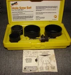 Disston Power Tool Usa Hole Saw Set 4PC. + Arbor Pilot Drill Bit W/ Box. Fixed Price $14.99.