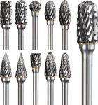 Carbide Burr Set Compatible With Dremel Rotary Tool 10PCS Double Cut. Fixed Price $24.99.
