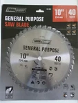 Tool Shop 10" X 40-TOOTH General Purpose Circular Saw Blade. Fixed Price $12.00.