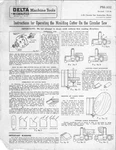 Delta Rockwell PM-1652 Molding Head & Cutter For The Circular Saw Instructions. Fixed Price $20.24.