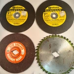 Vintage 7 Masonry Circular Saw Blade Lot Oldham New England 4PC. Fixed Price $24.95.