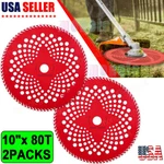 2 Pack 10" X 80T Replace Carbide Tip Brush Cutter Blades Weed Eater. Fixed Price $25.89.