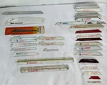 134 Assorted Blades/hacksaw/wood/bi-metal Lenox/milwaukee And More New !!. Fixed Price $200.00.