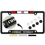 Afghanistan Combat Veteran 4-HOLE Metal License Plate Frame + Free Caps. Fixed Price $36.99.