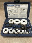 13 Piece Aggressor Six Hole Saw Set Blu-mol Bi-metal With Case. Fixed Price $19.96.