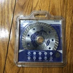 Kobalt 4.5" Turbo Diamond Blade 7/8" 20MM 5/8" 13300 Max Rpm #0195223 New Sealed. Fixed Price $49.00.