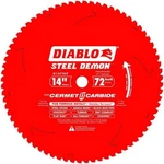 Diablo D1472CF 14" X 72T Steel Demon Metal Cutting Blade 1" Arbor. Fixed Price $89.63.