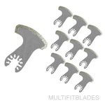 10 X Quick Release Oscillating Diamond Swing Blades - Dewalt, Porter Cable Fit. Fixed Price $79.90.