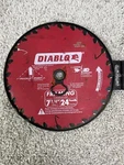 Diablo 7-1/4 X 24-TEETH Tracking Point Framing Circular Saw Blade D0724R. Fixed Price $20.00.