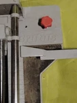 Brutus Manual Tile Cutter Gray Red Black With Adjustment Knob Handle. Fixed Price $40.00.
