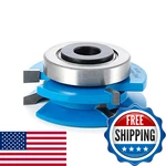 Amana Tool SC587 Carbide Tipped 3-WING Beveled Reversible Stile Rail 2-13/32. Fixed Price $154.57.
