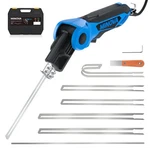 250W Ac Rotatable Electric Hot Knife, 6 Blades Foam Cutter Cutting Tool Kit With. Fixed Price $116.23.
