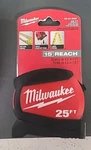 Milwaukee 48-22-0425 Ft. X 1-1/8 In. Compact Wide Blade Tape Measure. Fixed Price $19.99.