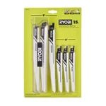 (15-PIECE) Ryobi Reciprocating Saw Blade Set, Universal, Metal Hcs. Fixed Price $27.91.