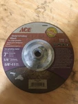 New Ace Metal Grinding Wheels 7" X 1/4" 5/8"-11 Hole Qty = # 2080968. Fixed Price $35.00.