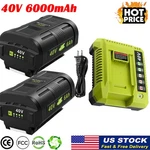 1-2X Battery For Ryobi OP40602 Lithium Charger Volt OP406VNM Led. Fixed Price $95.99.