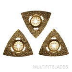 3 X Triangular Carbide Oscillating Tool Rasps - Chicago Electric Compatible. Fixed Price $20.95.