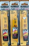 3 Dewalt DWAFV481418 Flexvolt 14/18 Tpi Metal Recip Saw (15 Blades). Fixed Price $34.99.