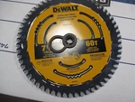 Dewalt 7-1/4-IN 60-TOOTH Fine Finish Tungsten Carbide-tipped Steel Circular Saw. Fixed Price $14.99.