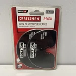 Craftsman Bolt On 4" Semicircle Blades 2-PK #35100 Drywall Wood Fits Head 34980. Fixed Price $15.00.