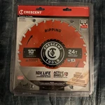 Crescent CSBRP-1024 Ripping Carbide Blade, 10'' X 24T. Fixed Price $26.27.