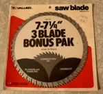 Nos Vermont American 7-1/4" Combination Rip Crosscut Plywood Circular Saw Blades. Fixed Price $10.00.